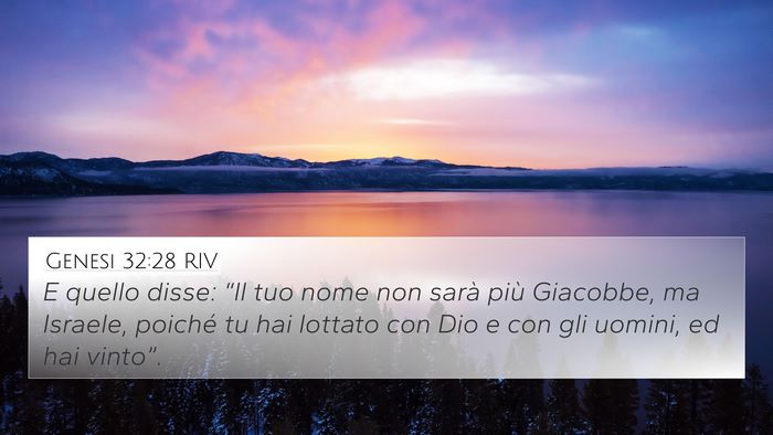 Genesi 32:28 RIV Bible Verse Image