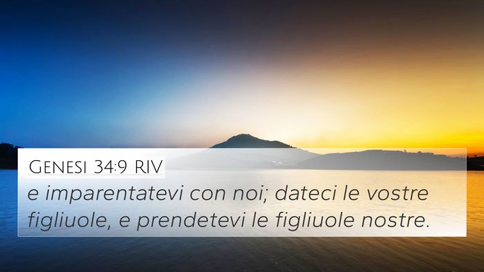 Genesi 34:9 RIV Bible Verse Image