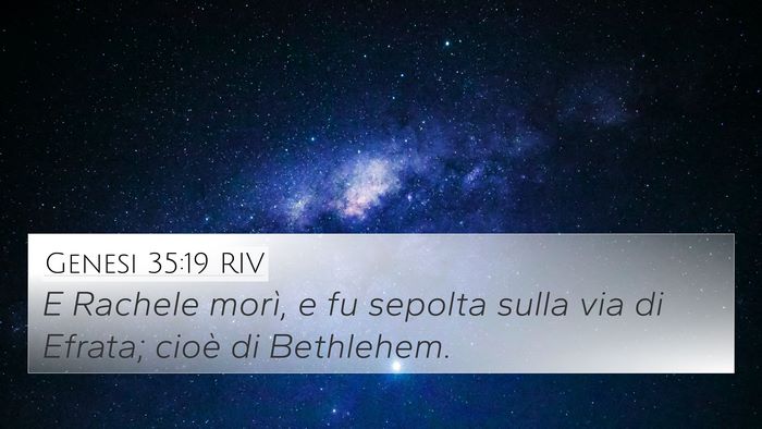 Genesi 35:19 RIV Bible Verse Image