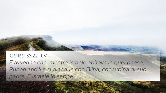 Genesi 35:22 RIV Bible Verse Image