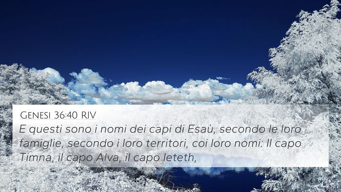 Genesi 36:40 RIV Bible Verse Image