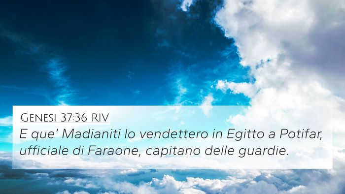 Genesi 37:36 RIV Bible Verse Image