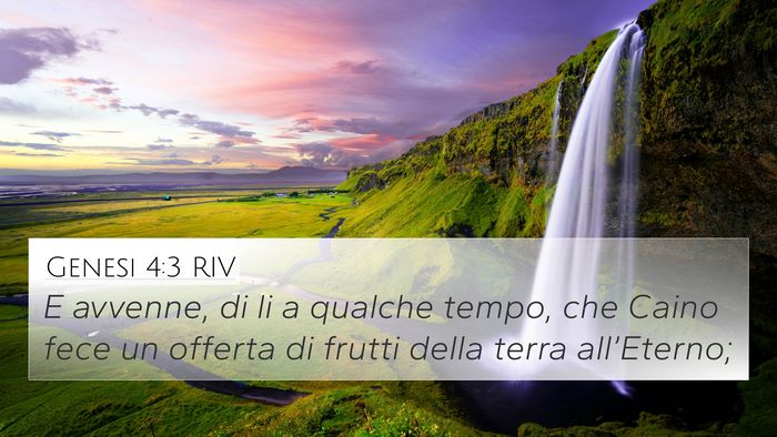 Genesi 4:3 RIV Bible Verse Image