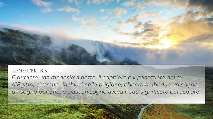 Genesi 40:5 RIV Bible Verse Image