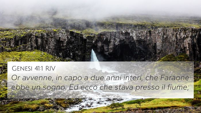 Genesi 41:1 RIV 4K Wallpaper - Or avvenne, in capo a due anni interi, che - 4K Wallpaper Bible Verse