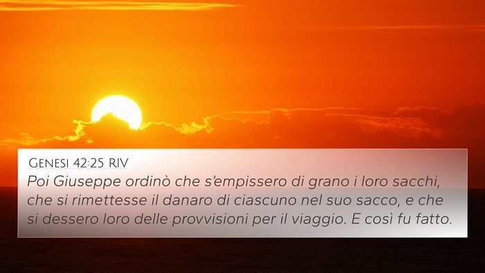 Genesi 42:25 RIV Bible Verse Image