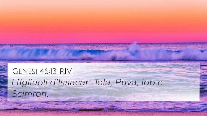 Genesi 46:13 RIV Bible Verse Image