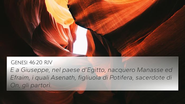 Genesi 46:20 RIV Bible Verse Image