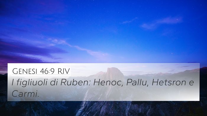 Genesi 46:9 RIV Bible Verse Image