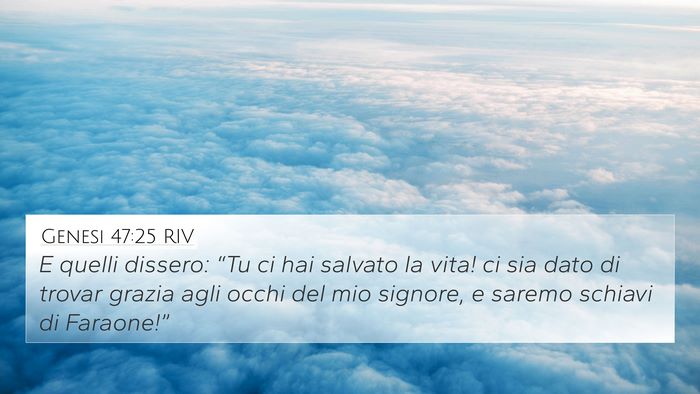 Genesi 47:25 RIV Bible Verse Image