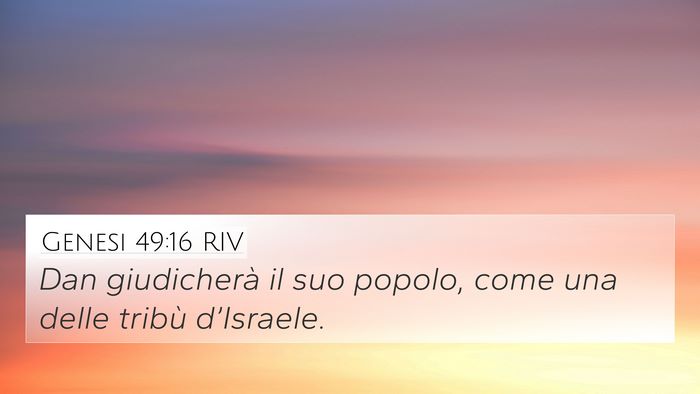 Genesi 49:16 RIV Bible Verse Image