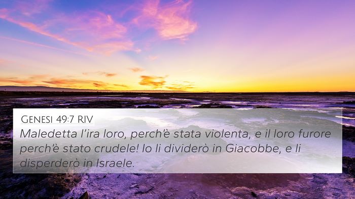 Genesi 49:7 RIV Bible Verse Image