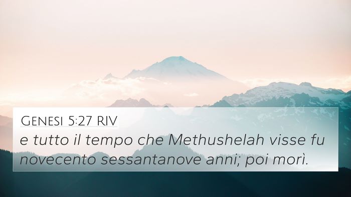 Genesi 5:27 RIV Bible Verse Image