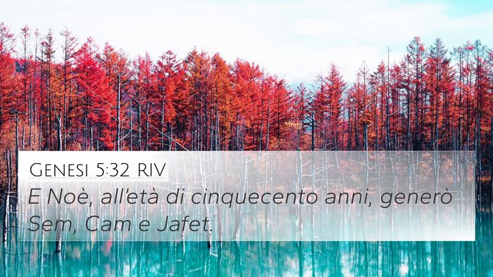 Genesi 5:32 RIV Bible Verse Image