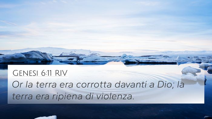 Genesi 6:11 RIV Bible Verse Image