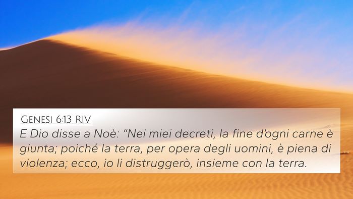 Genesi 6:13 RIV Bible Verse Image