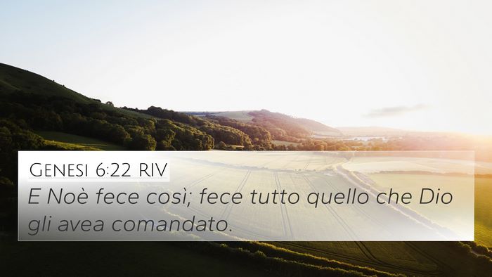 Genesi 6:22 RIV Bible Verse Image