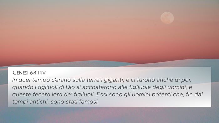 Genesi 6:4 RIV Bible Verse Image
