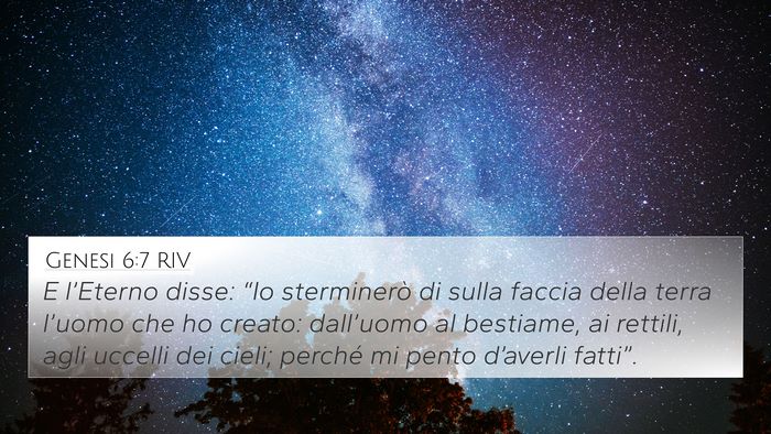 Genesi 6:7 RIV Bible Verse Image
