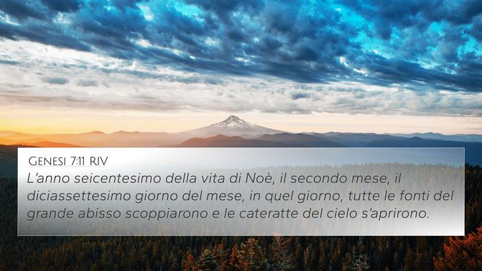 Genesi 7:11 RIV Bible Verse Image