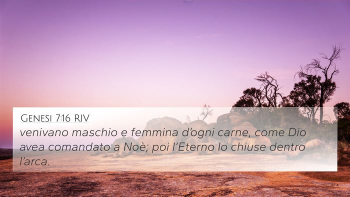 Genesi 7:16 RIV Bible Verse Image