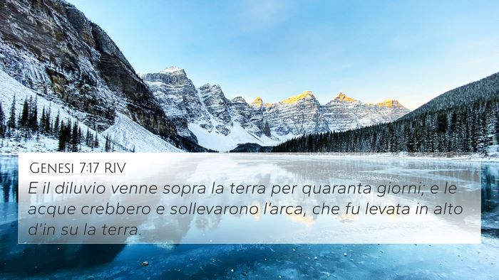Genesi 7:17 RIV Bible Verse Image