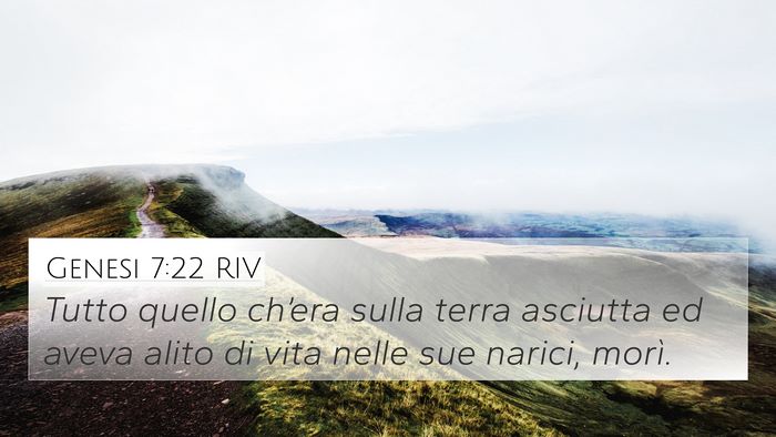 Genesi 7:22 RIV 4K Wallpaper - Tutto quello ch’era sulla terra asciutta ed - 4K Wallpaper Bible Verse