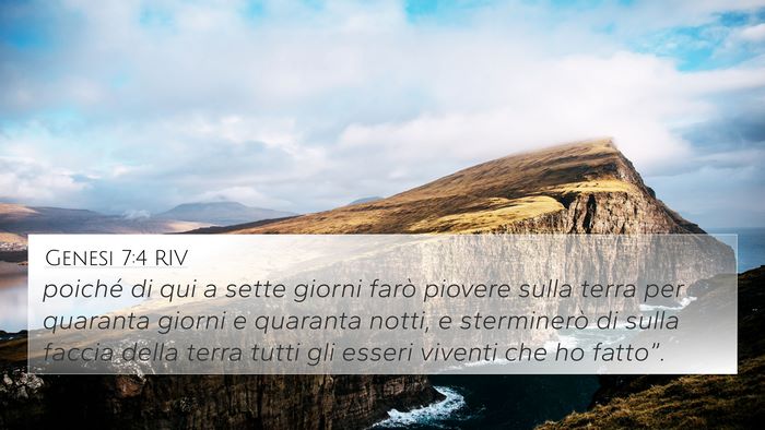 Genesi 7:4 RIV Bible Verse Image