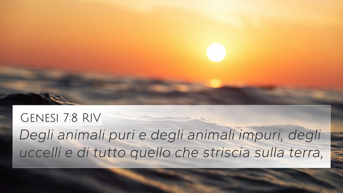 Genesi 7:8 RIV Bible Verse Image