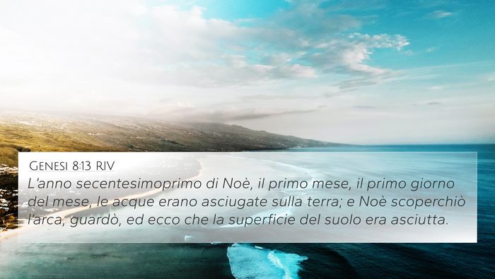 Genesi 8:13 RIV Bible Verse Image