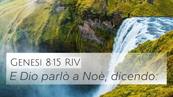 Genesi 8:15 RIV 4K Wallpaper - E Dio parlò a Noè, - 4K Wallpaper Bible Verse