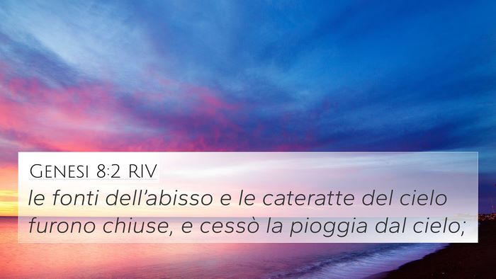 Genesi 8:2 RIV Bible Verse Image