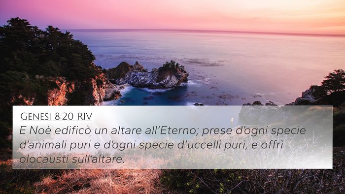 Genesi 8:20 RIV Bible Verse Image