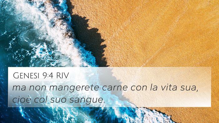 Genesi 9:4 RIV Bible Verse Image