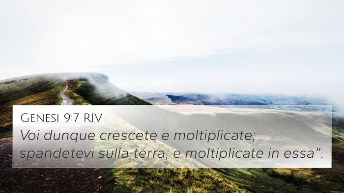 Genesi 9:7 RIV Bible Verse Image