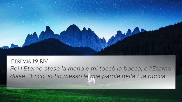 Geremia 1:9 RIV Bible Verse Image