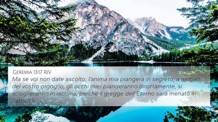 Geremia 13:17 RIV Bible Verse Image