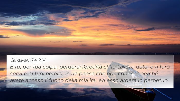 Geremia 17:4 RIV Bible Verse Image