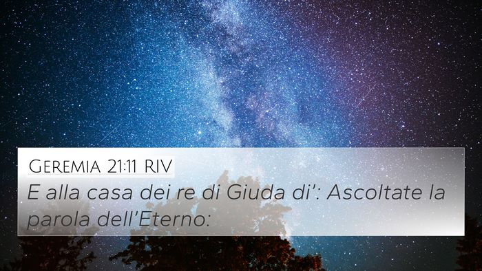 Geremia 21:11 RIV Bible Verse Image