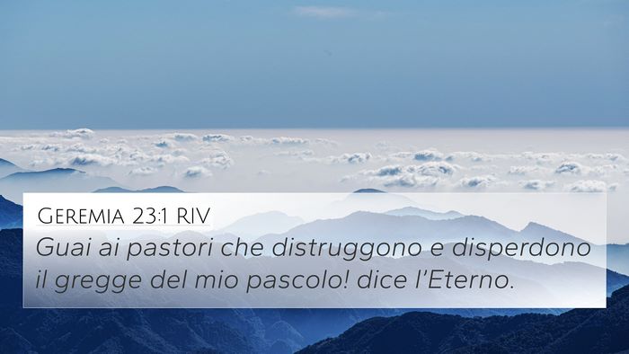 Geremia 23:1 RIV Bible Verse Image