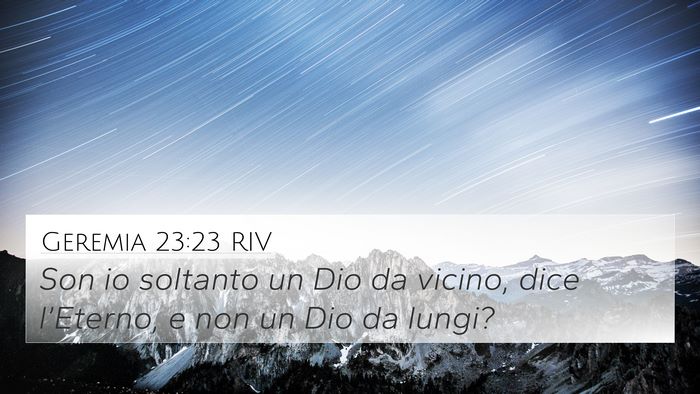 Geremia 23:23 RIV Bible Verse Image