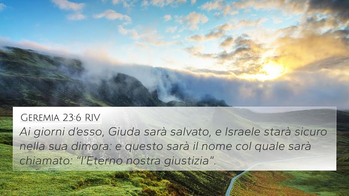Geremia 23:6 RIV Bible Verse Image