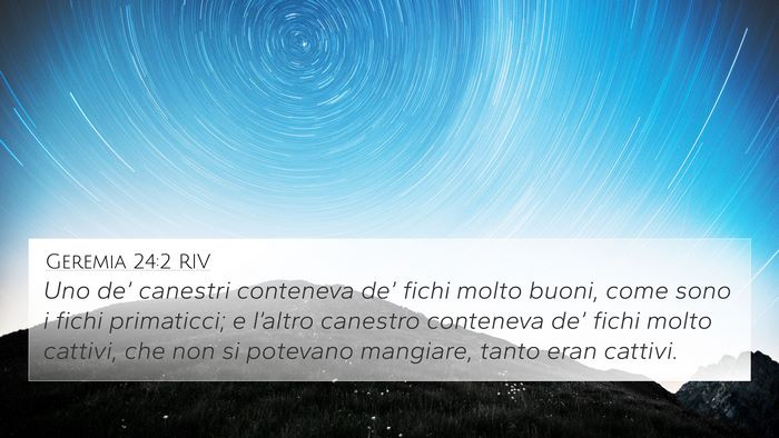 Geremia 24:2 RIV Bible Verse Image