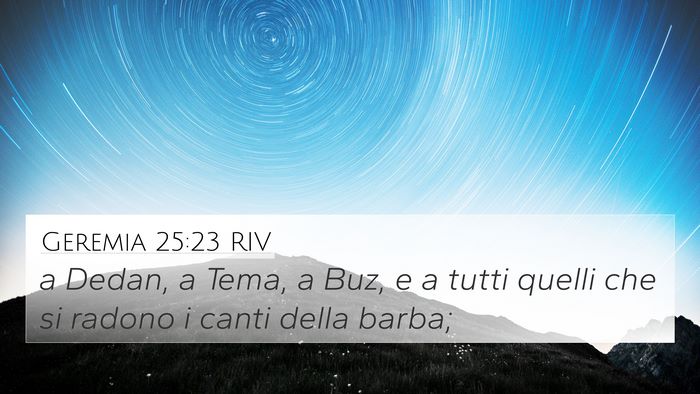 Geremia 25:23 RIV Bible Verse Image