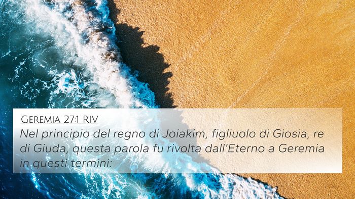 Geremia 27:1 RIV Bible Verse Image