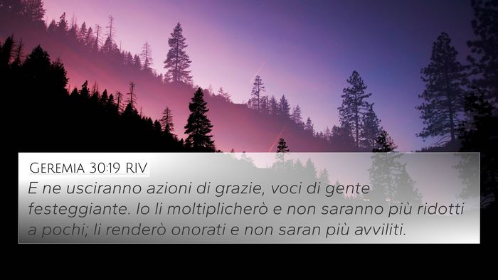 Geremia 30:19 RIV Bible Verse Image