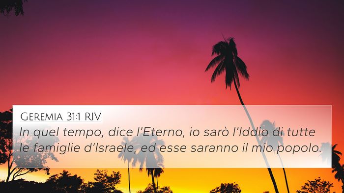 Geremia 31:1 RIV Bible Verse Image