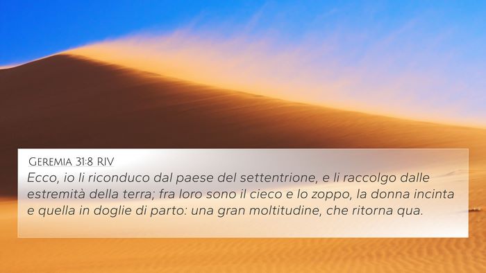 Geremia 31:8 RIV Bible Verse Image