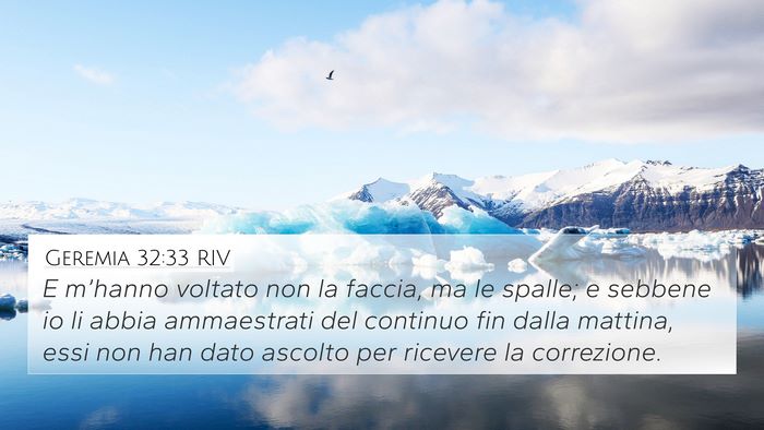 Geremia 32:33 RIV Bible Verse Image