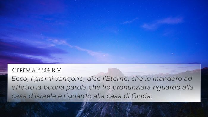 Geremia 33:14 RIV Bible Verse Image